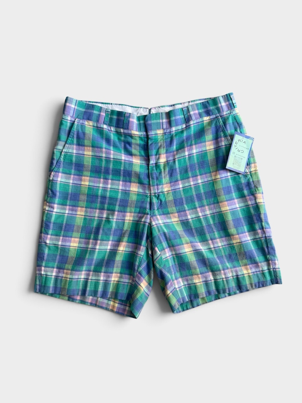 70s Kenroyd Plaid Shorts Size 33‎